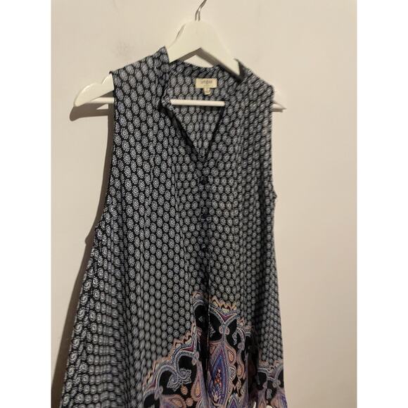 Umgee Dress Women Small Multicolor Mini A Line Floral Paisley Ladies Lightweigt - Picture 3 of 5